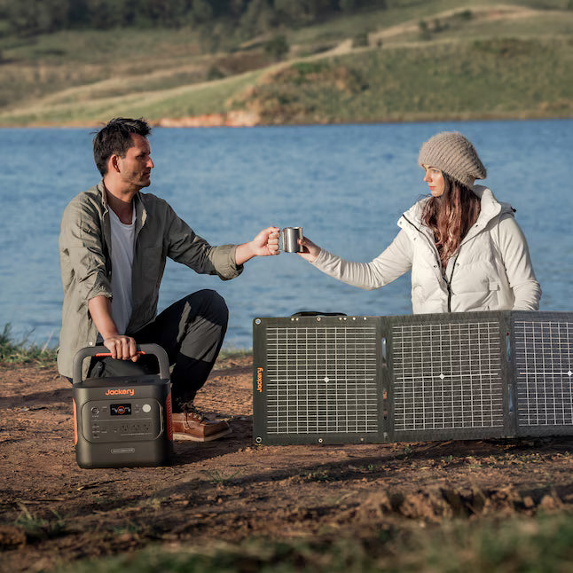 Jackery Explorer 2000 v2 2042Wh 2200 Watts Portable Power Station with 2 Solar Panels Included