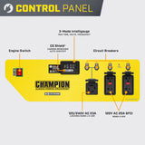 Champion Power Equipment CO Shield Portable Generator 6875 Starting Watts 5500 Running Watts Gasoline Portable Generator