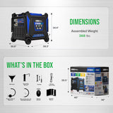 DuroMax XP16000iHT Tri Fuel Inverter Generator 16000 Starting Watts 13000 Running Watts Remote Start Gas Propane Natural Gas Portable Generator