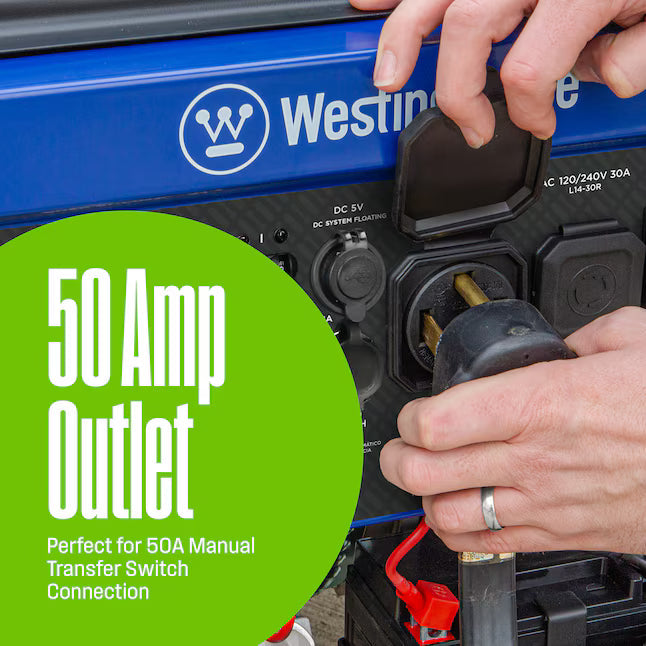 Westinghouse WGen11500DFc Dual Fuel Portable Generator 14500W Remote Start Gas Propane CO Sensor