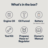 Generac iQ3800 Dual Fuel Inverter Generator 3800 Starting 3000 Running Watt Electric Start Gas Propane