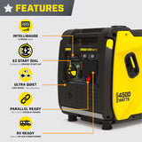 Champion 4500W Wireless Remote Start RV Ready Inverter Generator 4500 Starting / 3500 Running Watt Gasoline Portable Generator