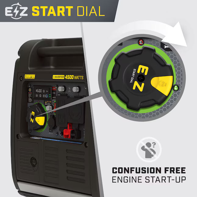 Champion 4500W Wireless Remote Start RV Ready Inverter Generator 4500 Starting / 3500 Running Watt Gasoline Portable Generator