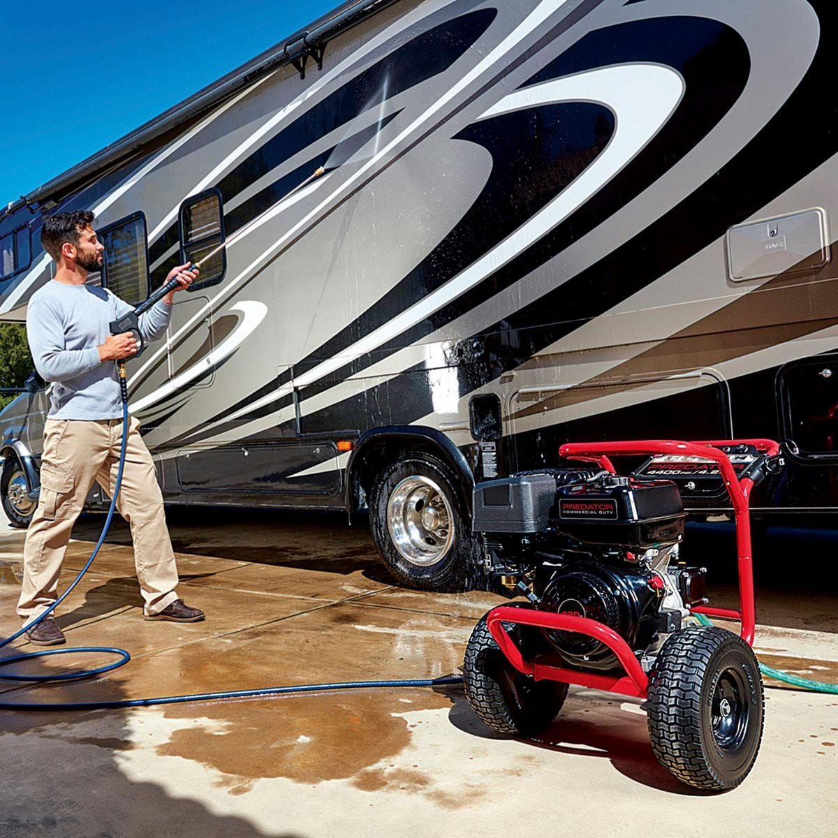 PREDATOR 4400 PSI 4.2 GPM Gas Pressure Washer 420cc 13 HP Commercial Duty