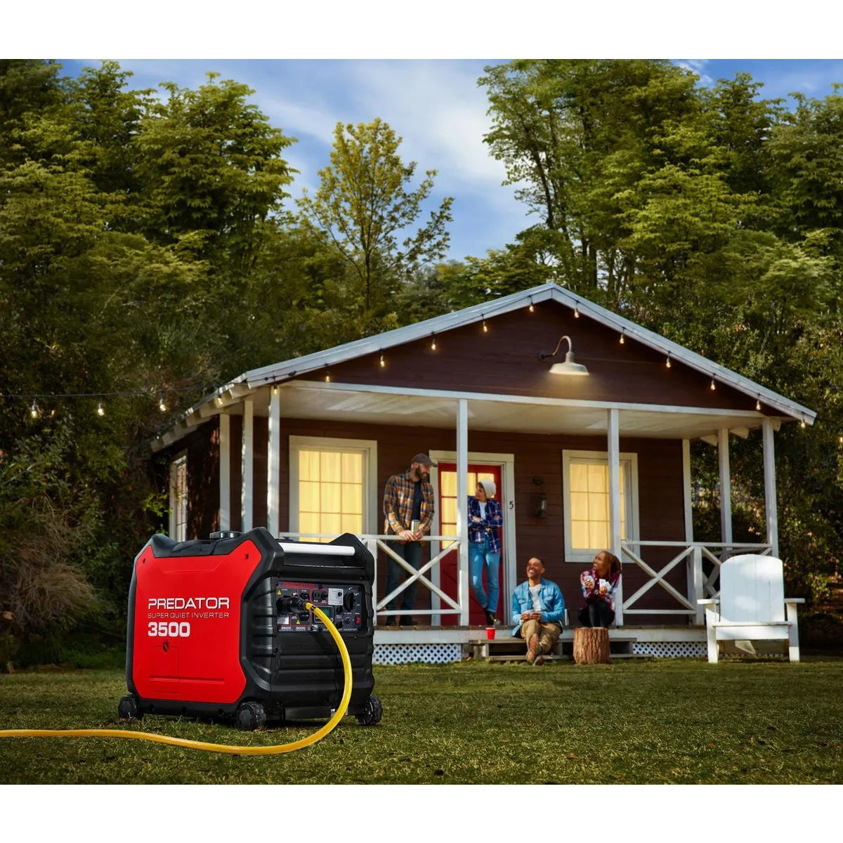 PREDATOR 3500W Super Quiet Inverter Generator 3000W Running Electric Start CO SECURE RV Ready