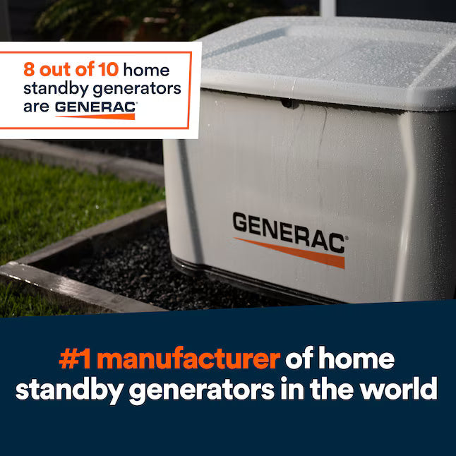 Generac 24000 Watt Dual Fuel Home Standby Generator 200 Amp Automatic Transfer Switch Natural Gas Propane