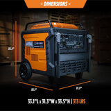 GENMAX GM17000iETC Tri Fuel Inverter Generator 17000 Starting Watts 13500 Running Watts Electric Start Gas Propane Natural Gas