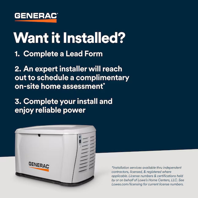 Generac 24000 Watt Dual Fuel Home Standby Generator 200 Amp Automatic Transfer Switch Natural Gas Propane