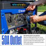 Westinghouse WGen10500TFc Tri Fuel Generator 13000 Starting 10500 Running Watt Remote Electric Start