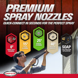 SIMPSON PowerShot 4000 PSI 3.5 GPM Gas Pressure Washer Honda GX270 Engine AAA Triplex Pump 50ft Hose 5 Spray Tips