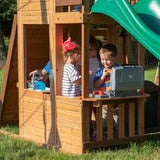 Backyard Discovery Bristol Point Cedar Swing Set/Playset(Assembled)