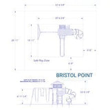 Backyard Discovery Bristol Point Cedar Swing Set/Playset(Assembled)