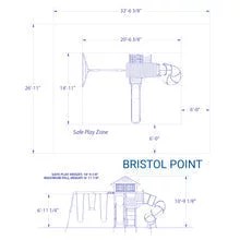 Bristol point swing set