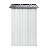 XWT014 Metal Garden Storage Shed – Gray/White