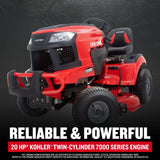 CRAFTSMAN 42-In 20 HP KOHLER V-Twin Hydrostatic Turn Tight Gas Riding Lawn Mower 42″ Deck