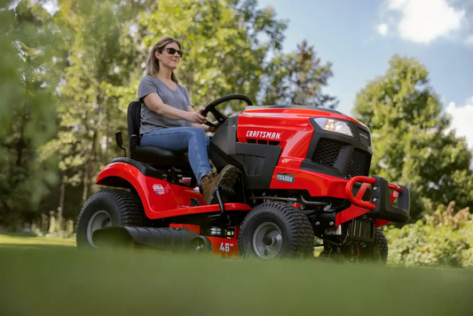 CRAFTSMAN 46-Inch 22 HP KOHLER V-Twin Hydrostatic Turn Tight Gas Riding Lawn Mower, 46″ Steel Deck