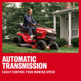 CRAFTSMAN T150 46 Inch Riding Lawn Mower 19 HP Briggs Stratton Automatic CVT 46 Inch Deck