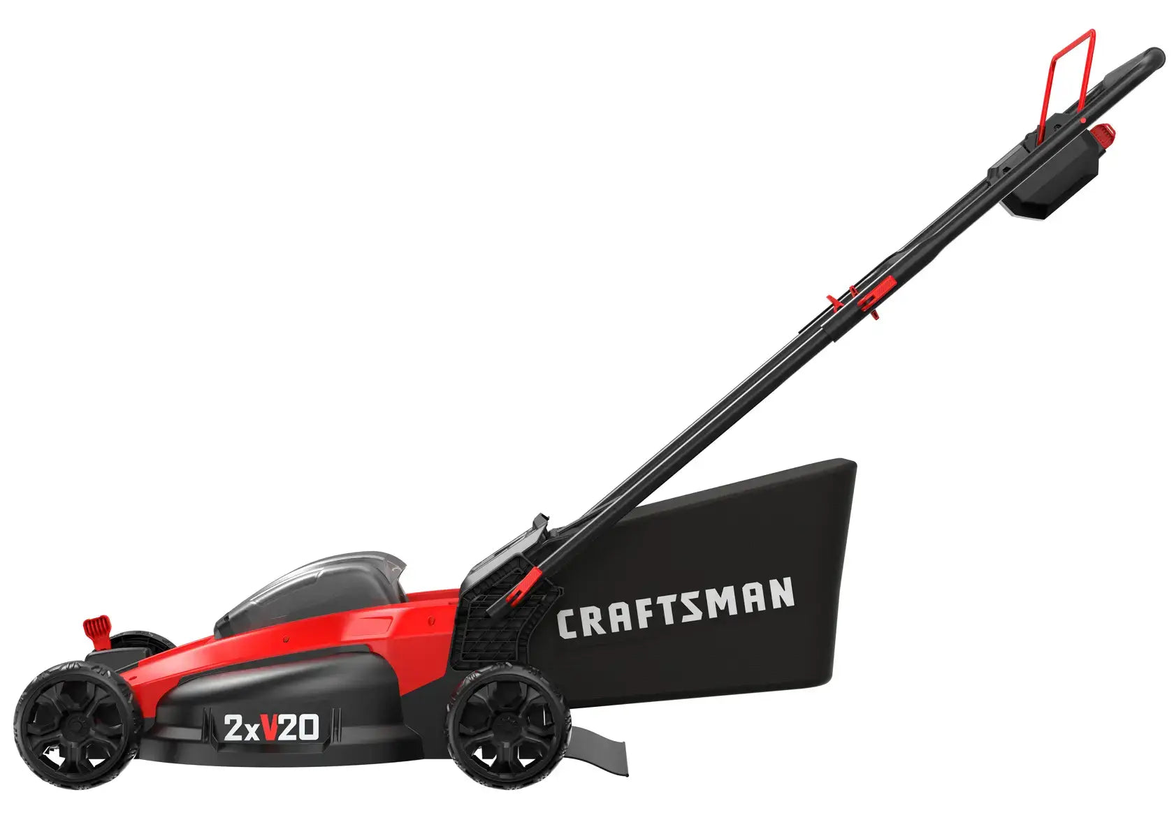 CRAFTSMAN V20 Brushless 20″ Cordless Push Lawn Mower with 2x 5.0Ah Batteries & Dual Chargers