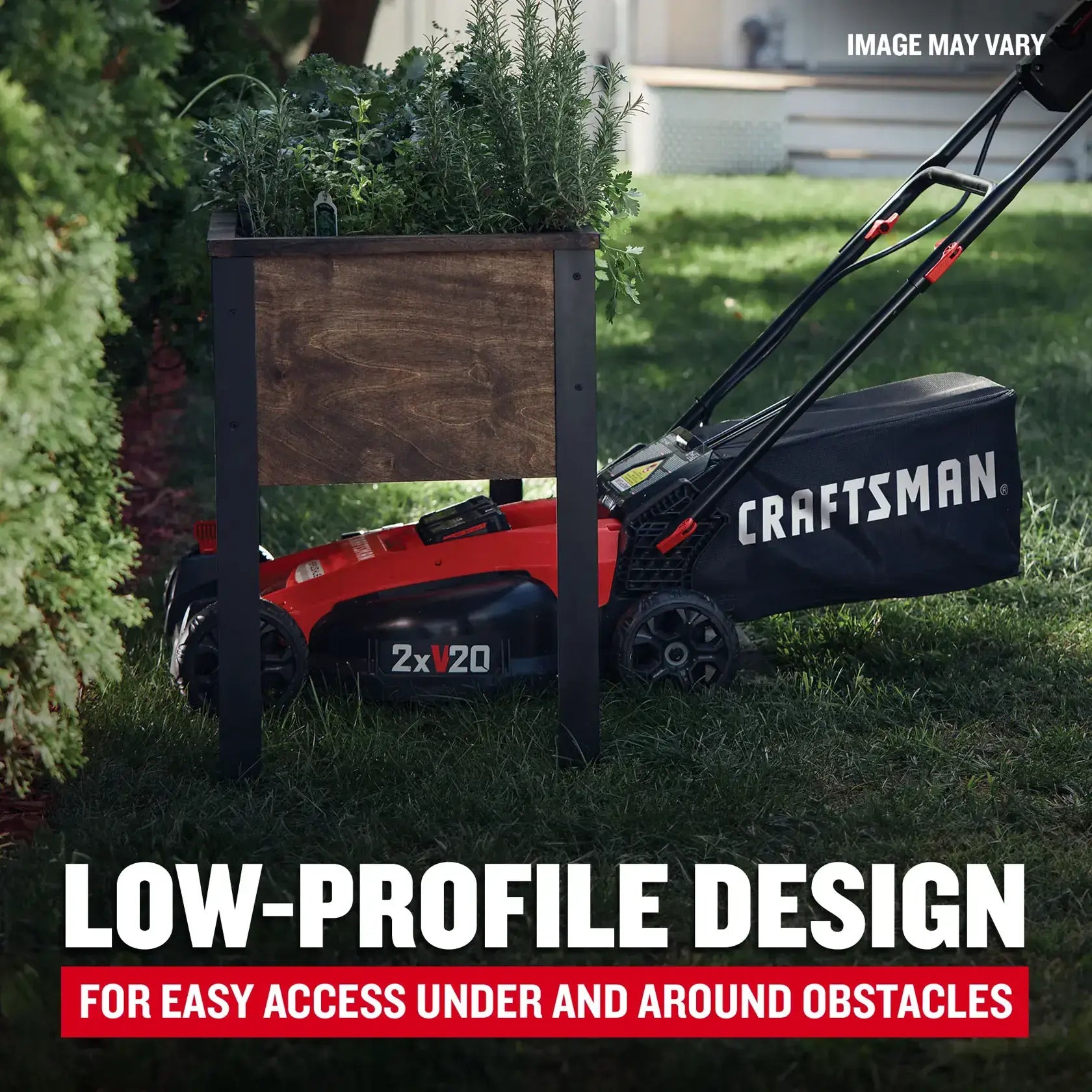 CRAFTSMAN V20 Brushless 20″ Cordless Push Lawn Mower with 2x 5.0Ah Batteries & Dual Chargers