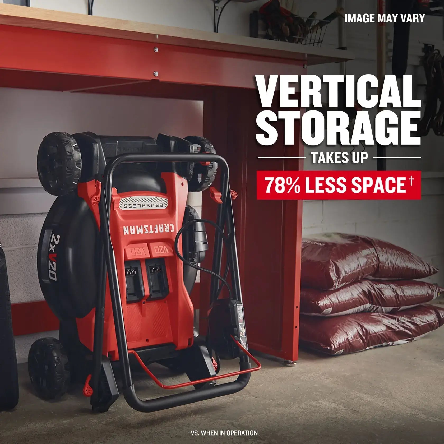 CRAFTSMAN V20 Brushless 20″ Cordless Push Lawn Mower with 2x 5.0Ah Batteries & Dual Chargers