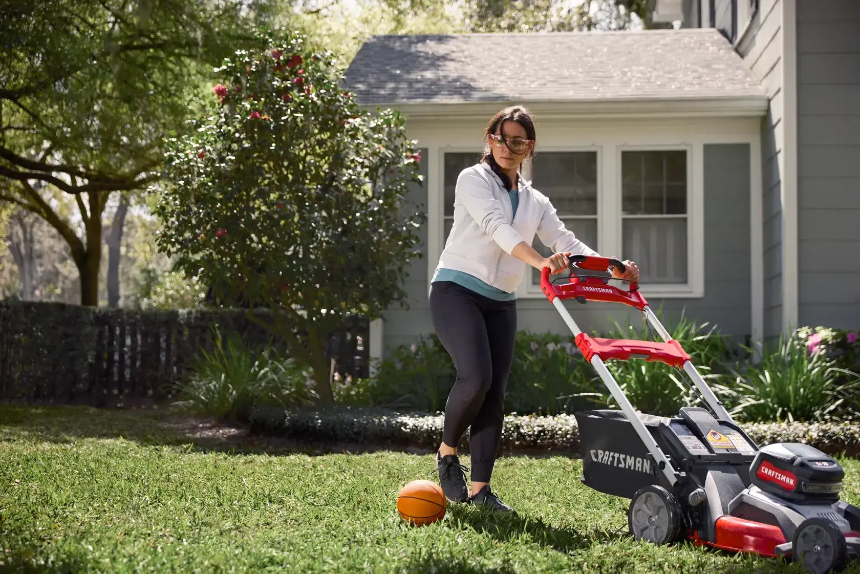 CRAFTSMAN V20 Brushless RP 21″ Cordless Self-Propelled Lawn Mower 2x 9Ah Batteries & Charger