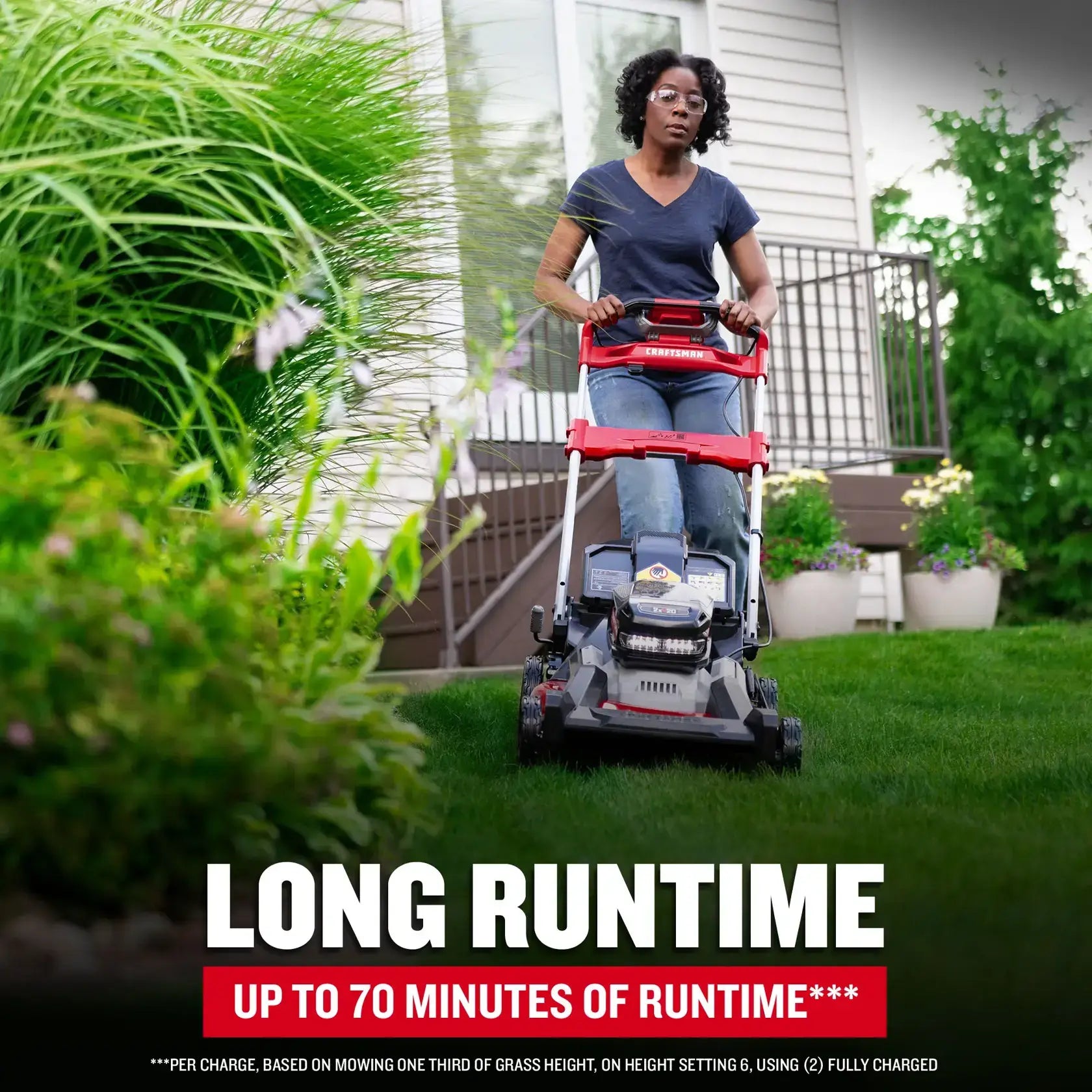 CRAFTSMAN V20 Brushless RP 21″ Cordless Self-Propelled Lawn Mower 2x 9Ah Batteries & Charger