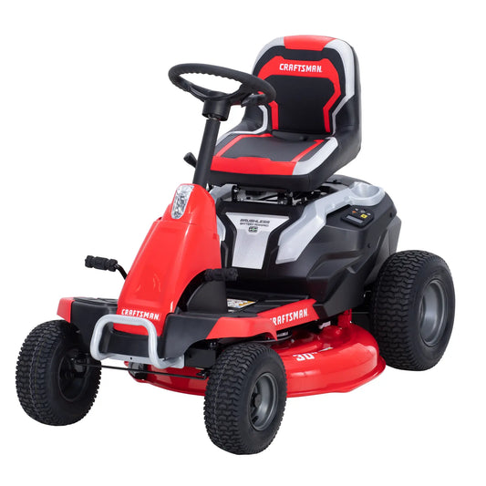 CRAFTSMAN 56V MAX Cordless 30″ Riding Lawn Mower Brushless 30Ah Battery LED Headlights & Charger Included