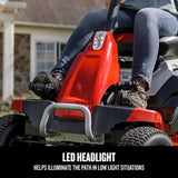 CRAFTSMAN 56V MAX Cordless 30″ Riding Lawn Mower Brushless 30Ah Battery LED Headlights & Charger Included