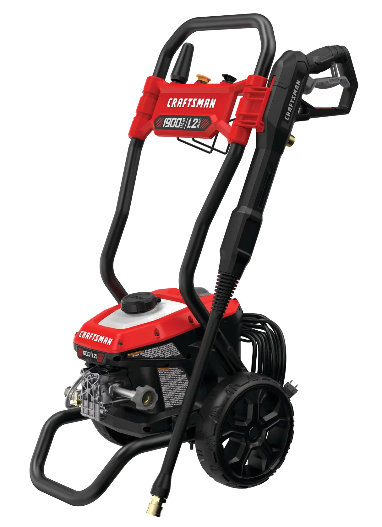 CRAFTSMAN 1900 PSI Electric Pressure Washer 1.2 GPM Corded Cold Water Power Washer with Turbo Nozzle