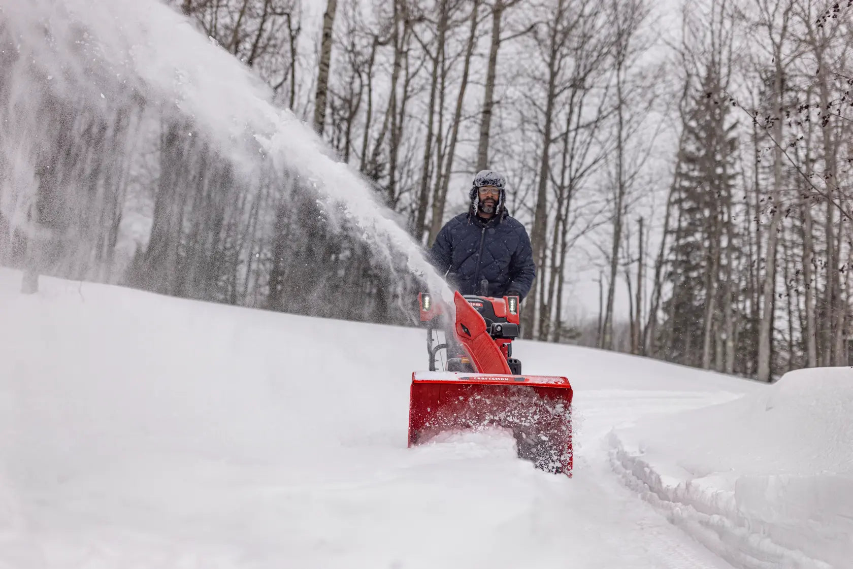 CRAFTSMAN Performance 26 Two Stage Gas Snow Blower 243cc Engine 26 Inch Track Drive Self Propelled