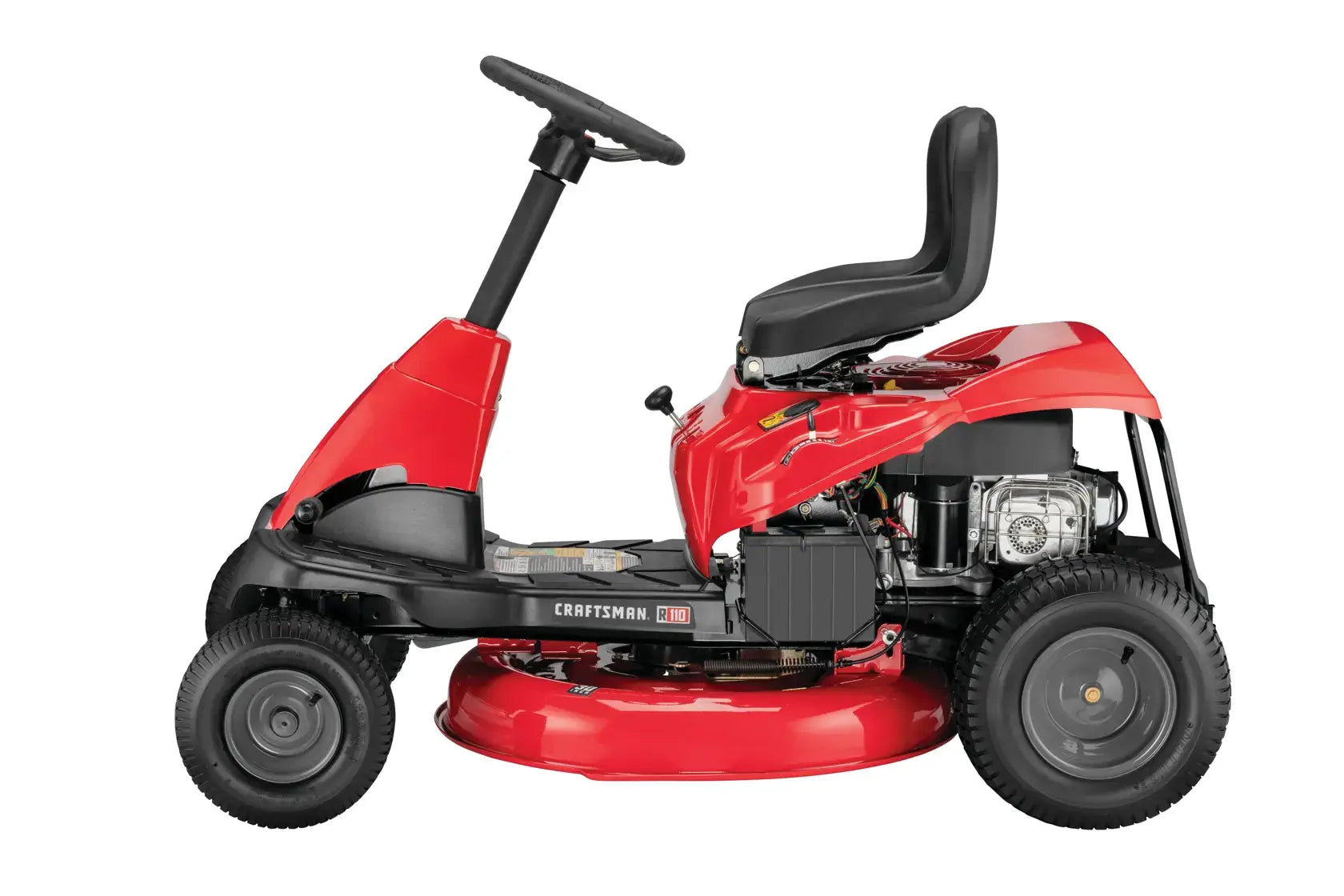 CRAFTSMAN 30″ Mini Gas Riding Lawn Mower 10.5 HP Briggs & Stratton Engine 6-Speed w/ Mulching Kit