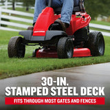 CRAFTSMAN 30″ Mini Gas Riding Lawn Mower 10.5 HP Briggs & Stratton Engine 6-Speed w/ Mulching Kit