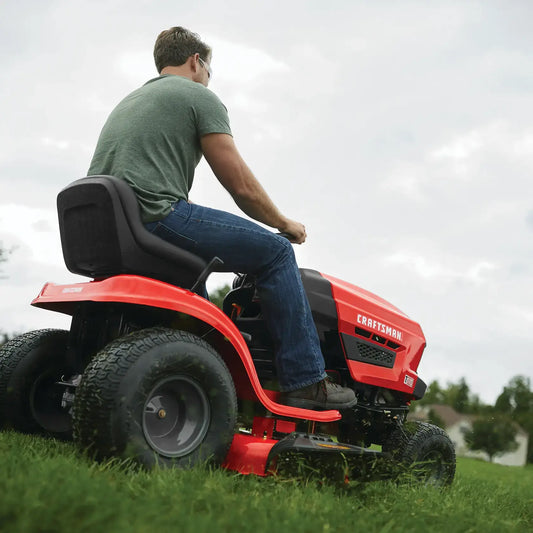 CRAFTSMAN 42″ Gas Riding Lawn Mower 17.5 HP Briggs & Stratton Engine 7-Speed Transmission
