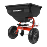 CRAFTSMAN 85 lb Tow Behind Broadcast Spreader Universal Lawn Tractor Fertilizer Seed Spreader