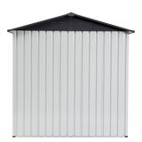 XWT014 Metal Garden Storage Shed – Gray/White