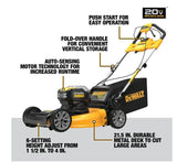 20V MAX Cordless Lawn Care Combo Kit 21.5 Inch Self Propelled Mower Blower Trimmer Chainsaw Pole Saw Power Cleaner