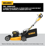 20V MAX Cordless Lawn Care Combo Kit 21.5 Inch Self Propelled Mower Blower Trimmer Chainsaw Pole Saw Power Cleaner
