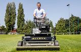 Allett Uplift 86 34-Inch Gas Stadium Rotary Lawn Mower Twin Blade Roller Mower 223cc