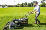 Allett Uplift 86 34-Inch Gas Stadium Rotary Lawn Mower Twin Blade Roller Mower 223cc