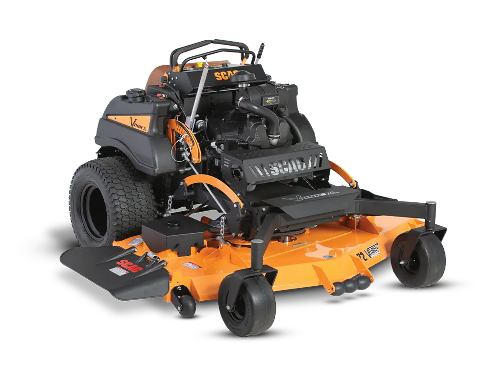Scag V-Ride XL 52″ Stand-On Zero-Turn Lawn Mower 38 HP Kawasaki FX EFI Engine Commercial Grade