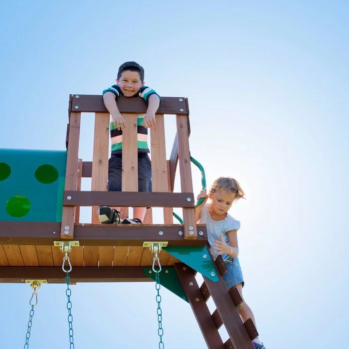 Woodridge Elite All Cedar Wooden Swing Set