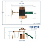 Backyard Discovery Endeavor Cedar Swing Set