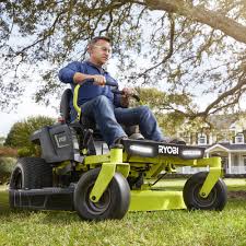 RYOBI 48V 42 Inch Zero Turn Electric Mower 75Ah Battery Brushless Motor 2.5 Acres Runtime