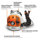 STIHL BR 700 Gas Backpack Blower 196 MPH 35N Commercial Leaf Blower