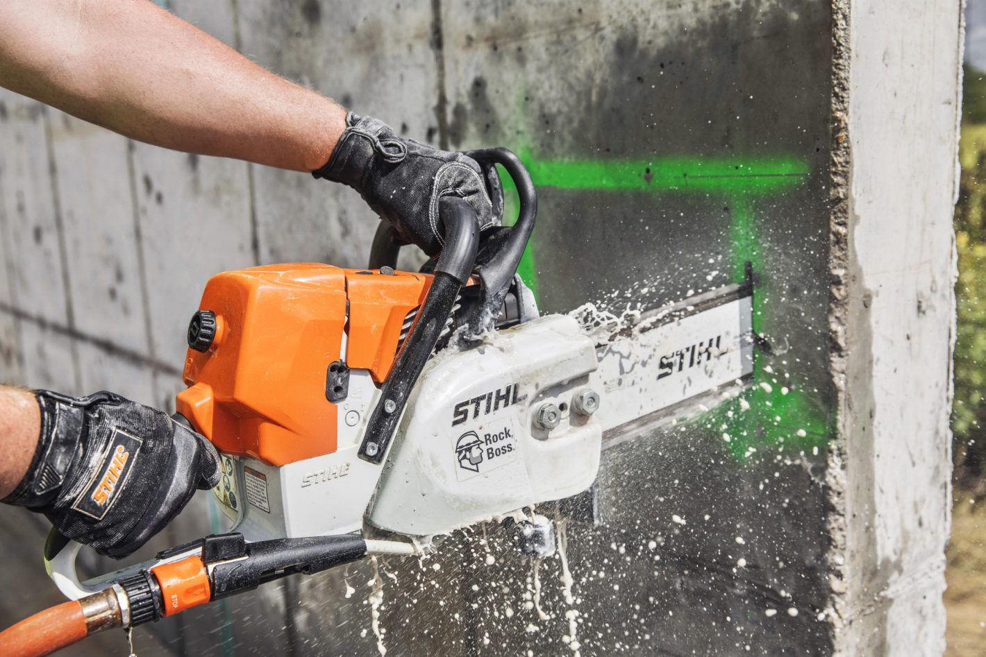 STIHL GS 461 ROCK BOSS Concrete Cutter 5.8 HP Diamond Chain Saw 16-18 Inch