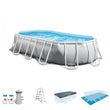 Intex – 20 Foot Prism Frame Oval Pool Set
