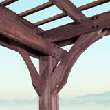 Backyard Discovery 14′ X 10′ Somerville Pergola W/ Electric – Dark Walnut DIY