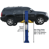 9000 LB Baseplate 2-Post Lift – Atlas 9KBPX