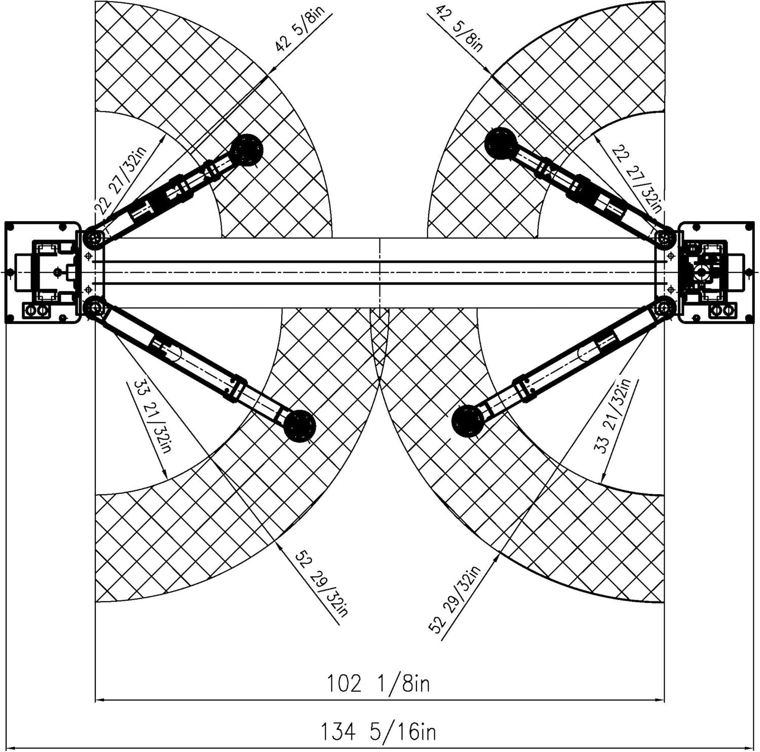 APlusLift HW-10KOH-A 10000LB Two Post Overhead Clear Floor Car Lift/Industry Leading 3 Year Warranty