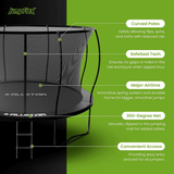 ALLSTAR 10 Trampoline Outdoor Backyard Play Equipment with Net & Ladder
